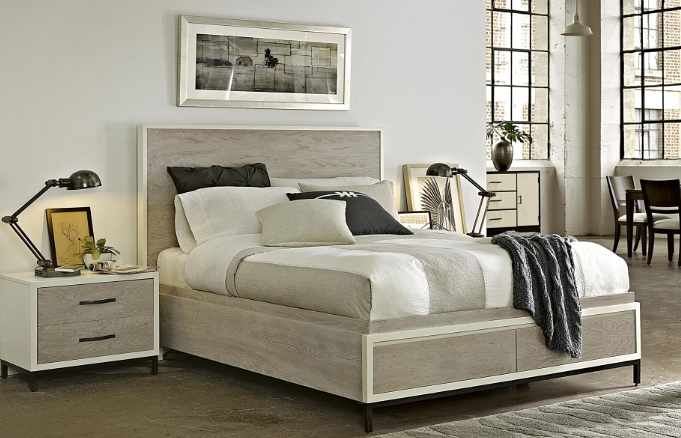 coastal platform bed with storage