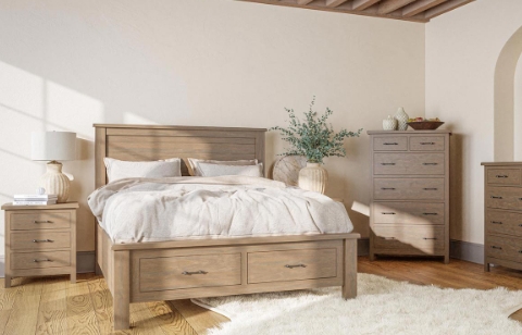 coastal wood bed