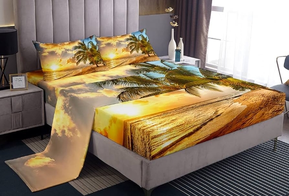 beach themed bed frame