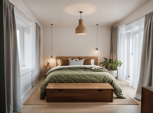 scandinavian bedroom