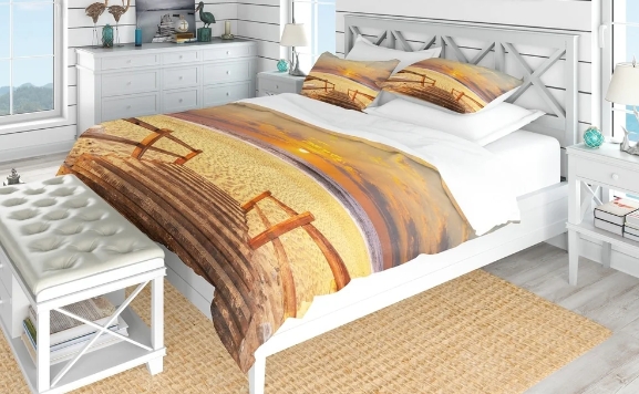 coastal queen size bed