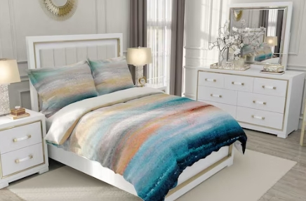 coastal queen bedding