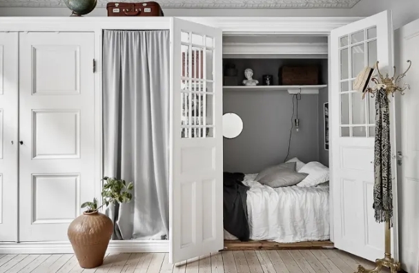 scandinavian box bed