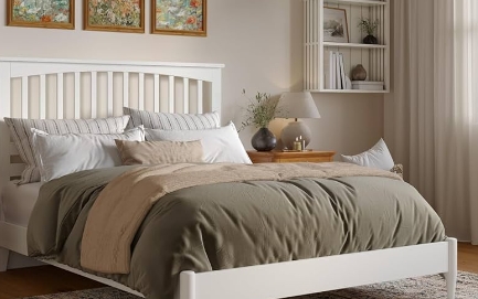 beachy platform bed