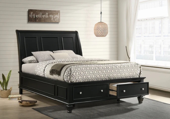 beach style queen bed frame