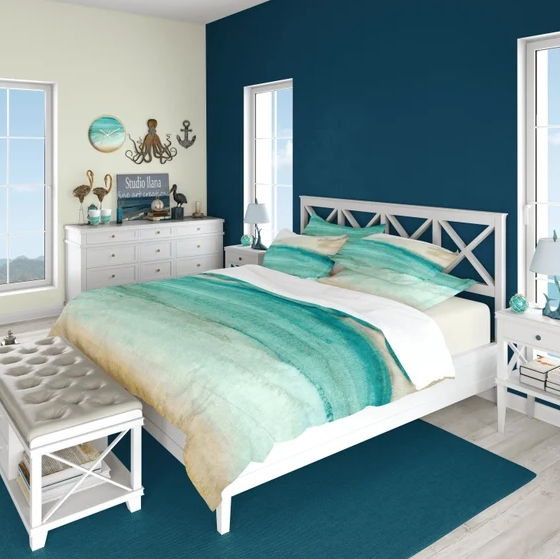 coastal decor bedding