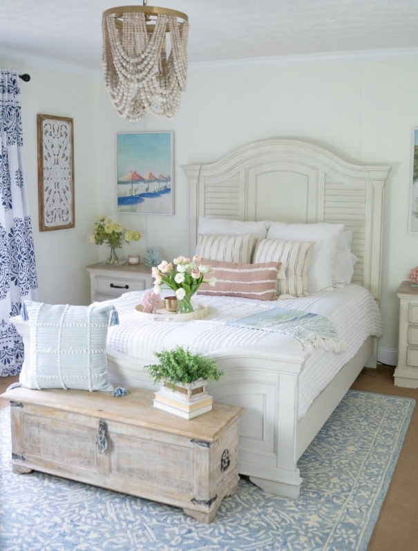 coastal farmhouse master bedroom