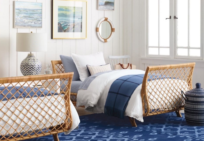 beachy twin beds