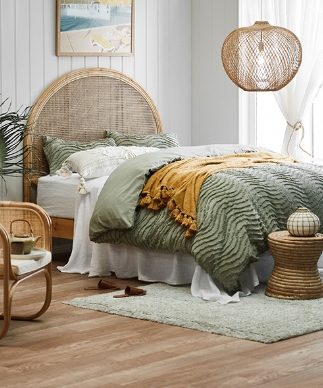 boho coastal bedroom