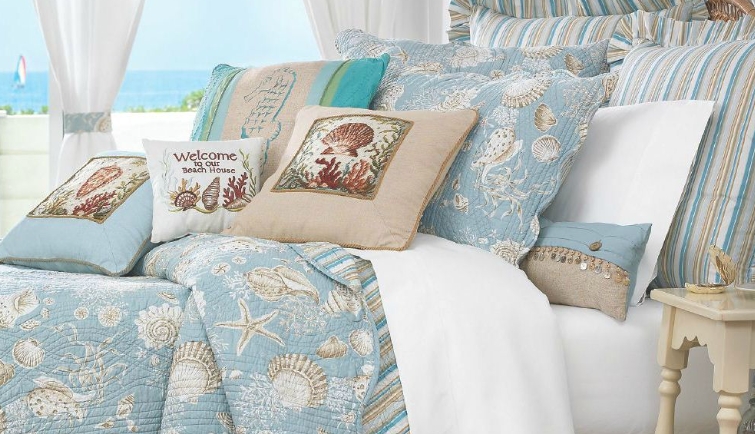 beach themed bedding queen