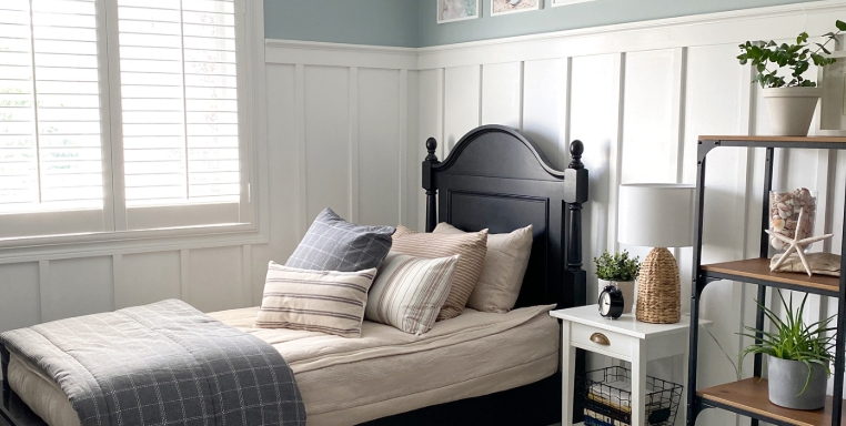 neutral coastal bedroom