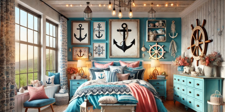 nautical theme bedroom decor