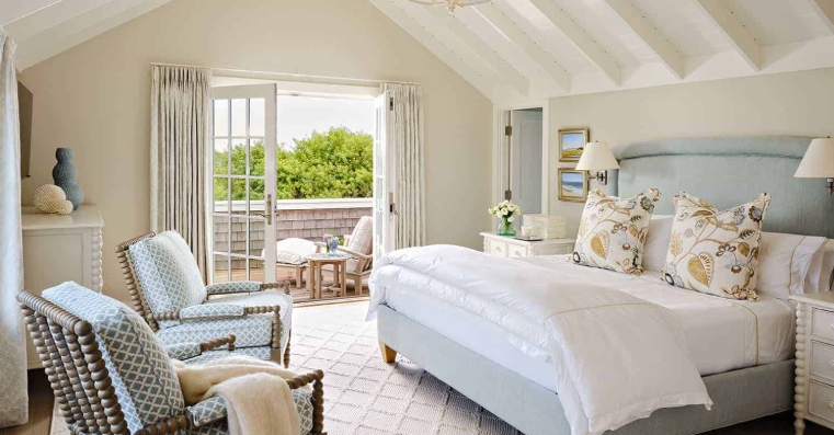 neutral beach bedroom