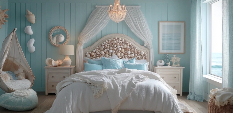 vintage coastal bedroom